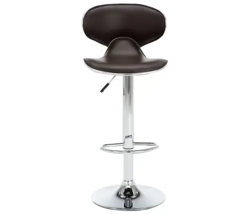 Bāra Krēsli, 2 Gab., Brūna Mākslīgā Āda Vidaxl