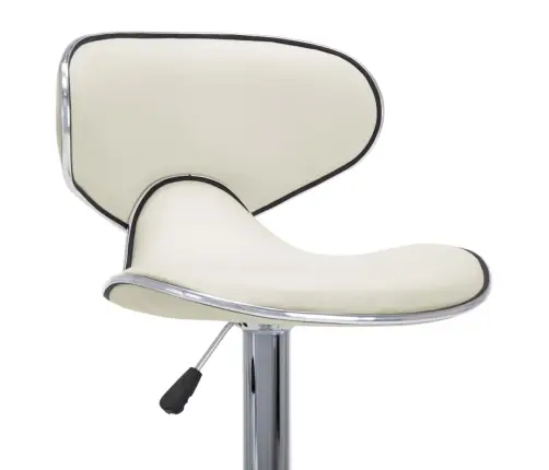 Bāra Krēsli, 2 Gab., Krēmkrāsas Mākslīgā Āda Vidaxl