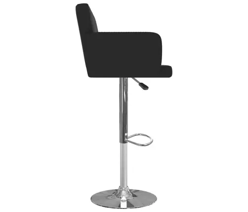 Bāra Krēsli, 2 Gab., Melna Mākslīgā Āda Vidaxl