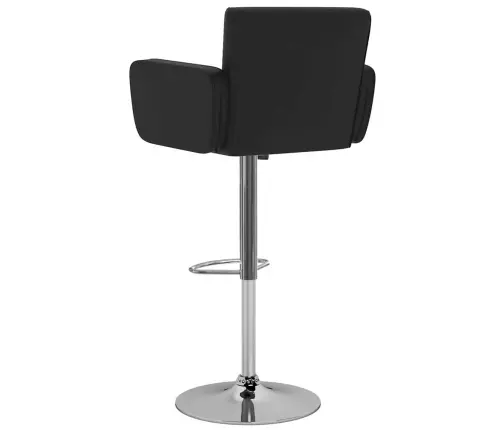 Bāra Krēsli, 2 Gab., Melna Mākslīgā Āda Vidaxl