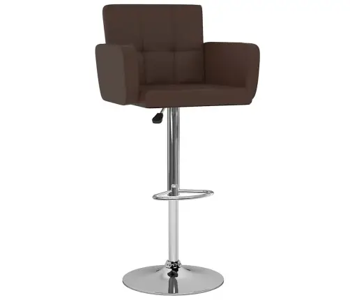 Bāra Krēsli, 2 Gab., Brūna Mākslīgā Āda Vidaxl