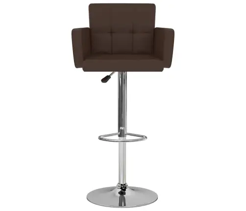 Bāra Krēsli, 2 Gab., Brūna Mākslīgā Āda Vidaxl