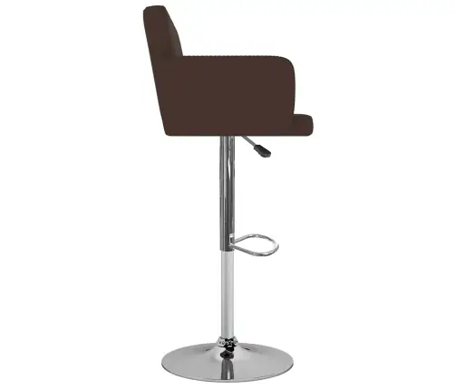 Bāra Krēsli, 2 Gab., Brūna Mākslīgā Āda Vidaxl