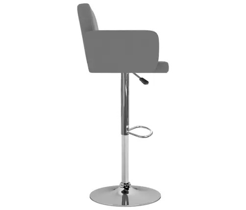 Bāra Krēsli, 2 Gab., Pelēka Mākslīgā Āda Vidaxl