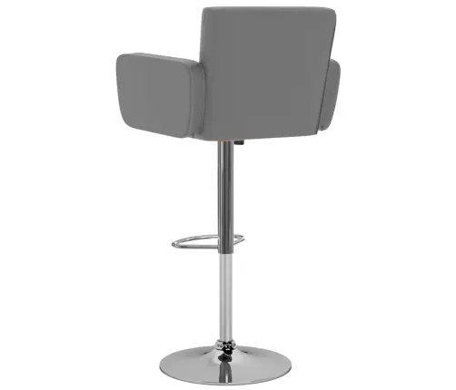 Bāra Krēsli, 2 Gab., Pelēka Mākslīgā Āda Vidaxl