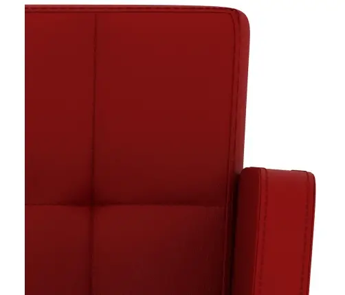 Bāra Krēsli, 2 Gab., Vīnsarkana Mākslīgā Āda Vidaxl