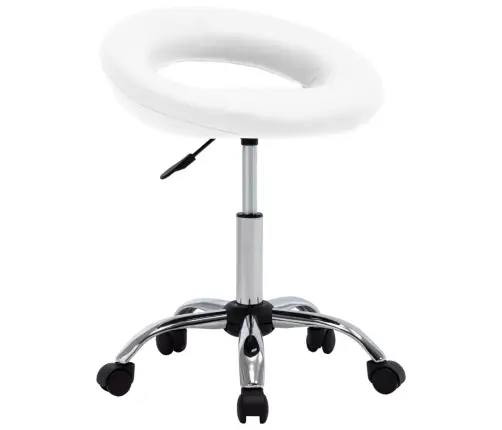 Grozāms Darba Krēsls, Balta Mākslīgā Āda Vidaxl