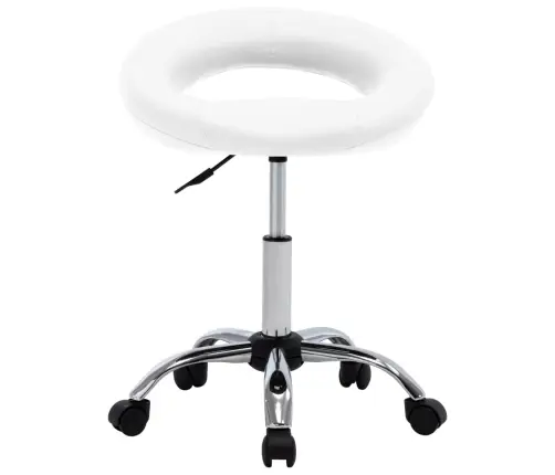 Grozāms Darba Krēsls, Balta Mākslīgā Āda Vidaxl