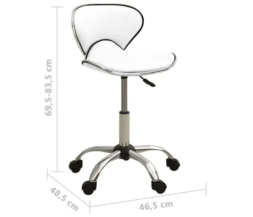 Spa Salono Kėdė, Baltos Spalvos, Dirbtinė Oda