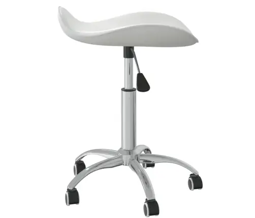 Spa Salono Taburetė, Baltos Spalvos, Dirbtinė Oda