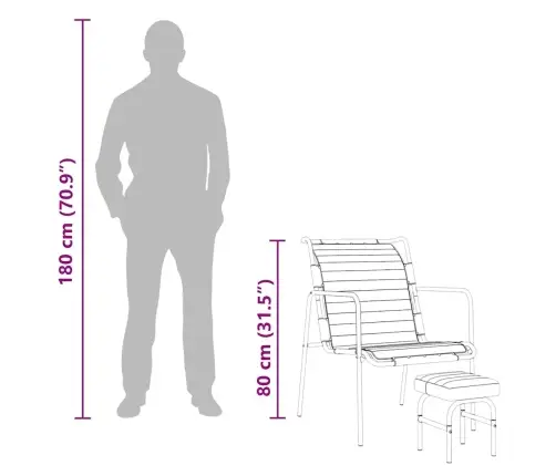 Poilsio Krėslas Su Pakoja, Juodos Spalvos, Tikra Oda