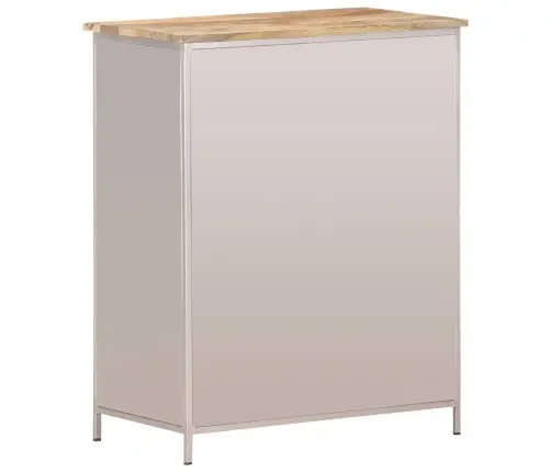 Kumode, 60X35X75 Cm, Neapstrādāts Mango Koks, Dzelzs Vidaxl