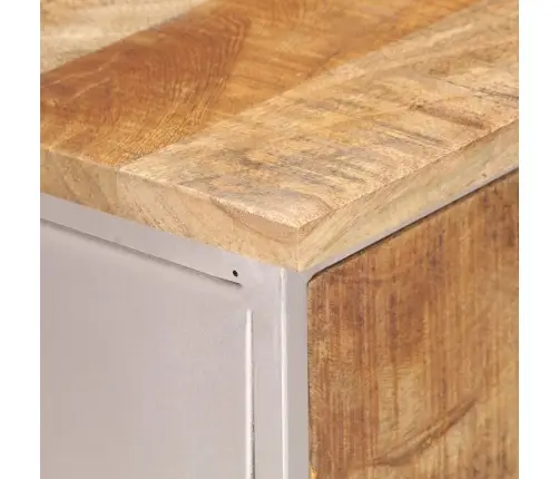 Kumode, 60X35X75 Cm, Neapstrādāts Mango Koks, Dzelzs Vidaxl