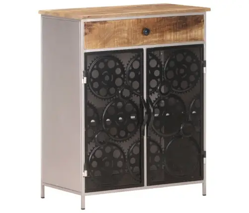 Kumode, 60X35X75 Cm, Neapstrādāts Mango Koks, Dzelzs Vidaxl