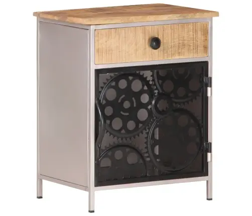 Öökapp, 40 X 30 X 50 cm Töötlemata Mangopuit Öökapp, 40 X 30 X 50 cm Töötlemata Mangopuit