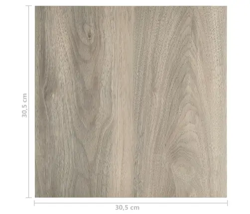 Grīdas Flīzes, 55 Gb., Pašlīmējošas, 5,11 M², Pvc, Pelēkbrūnas Vidaxl