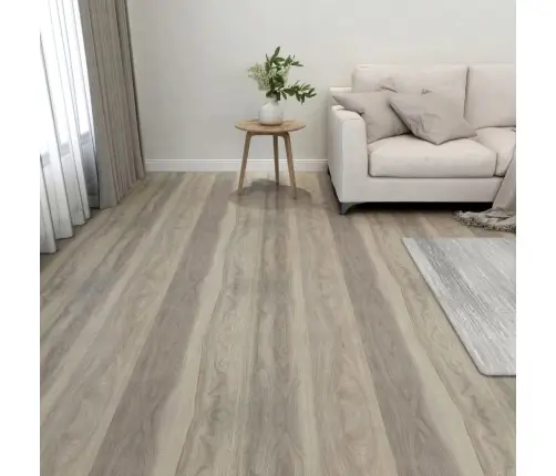 Grīdas Flīzes, 55 Gb., Pašlīmējošas, 5,11 M², Pvc, Pelēkbrūnas Vidaxl