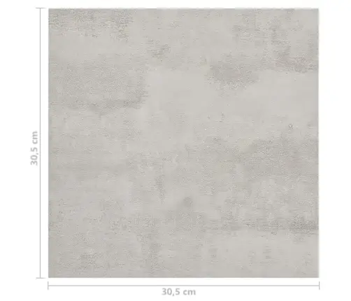 Grindų Plokštės, 55Vnt., Pilkos, 5,11M², Pvc, Prilimpančios