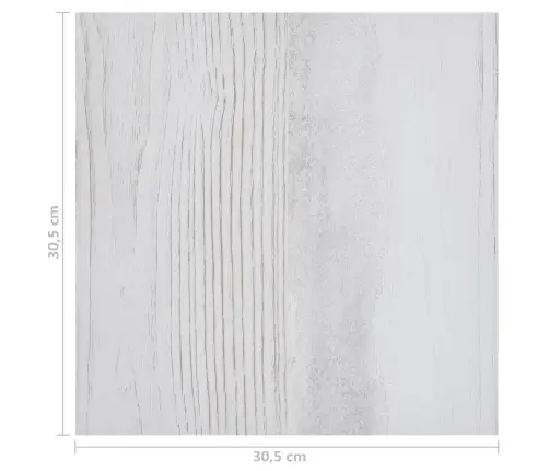 Grīdas Flīzes, 55 Gab., Pašlīmējošas, 5,11 M², Pvc, Pelēkas Vidaxl