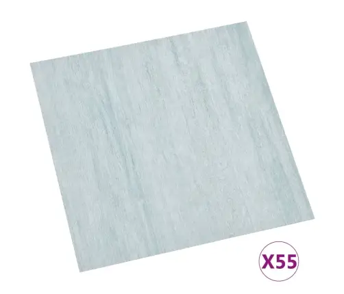 Grīdas Flīzes, 55 Gab., Pašlīmējošas, 5,11 M², Pvc, Zaļas Vidaxl