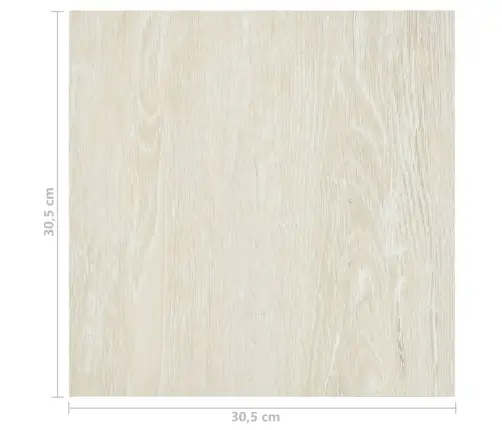 Grīdas Flīzes, 55 Gab., Pašlīmējošas, 5,11 M², Pvc, Krēmkrāsā Vidaxl