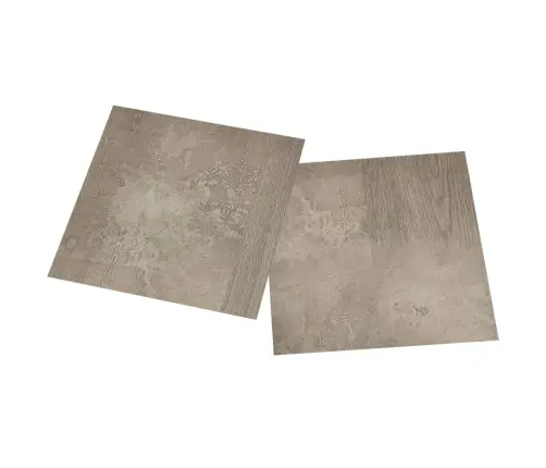 Grīdas Flīzes, 55 Gab., Pašlīmējošas, 5,11 M², Pvc, Pelēkas Vidaxl