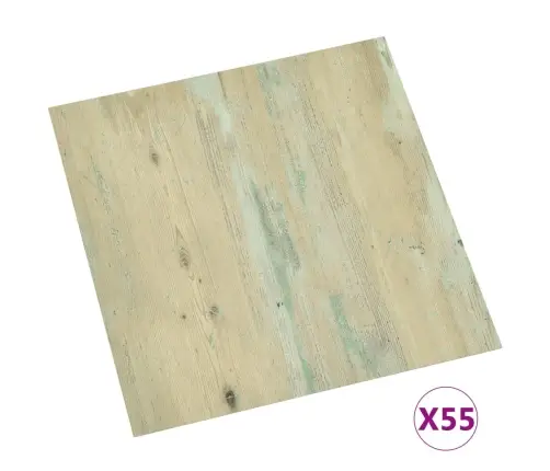 Grīdas Flīzes, 55 Gab., Pašlīmējošas, 5,11 M², Pvc, Brūnas Vidaxl