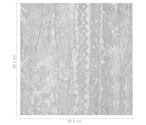 Grindų Plokštės, 55Vnt., Pilkos, 5,11M², Pvc, Prilimpančios