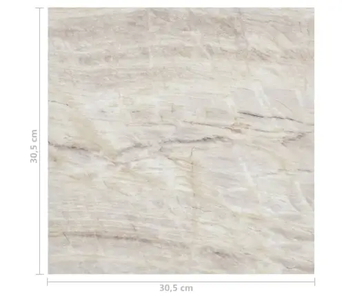 Grīdas Flīzes, 55 Gab., Pašlīmējošas, 5,11 M², Pvc, Bēšas Vidaxl