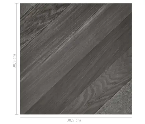 Grīdas Flīzes, 55 Gab., Pašlīmējošas, 5,11 M², Pvc, Pelēkas Vidaxl