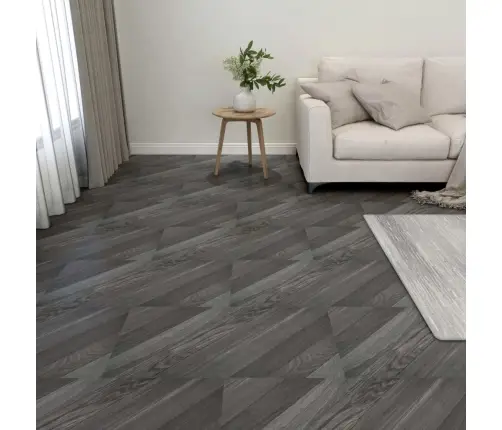 Grīdas Flīzes, 55 Gab., Pašlīmējošas, 5,11 M², Pvc, Pelēkas Vidaxl