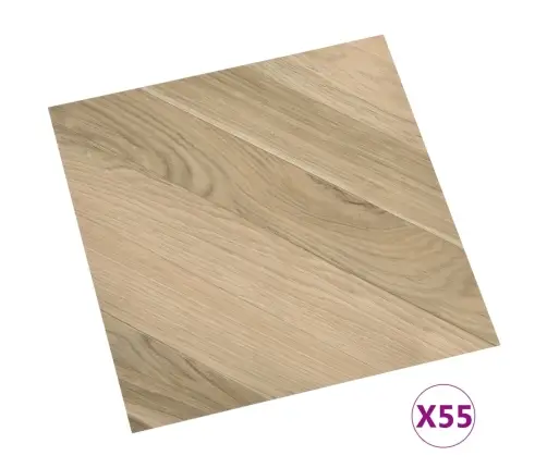 Iseliimuvad Põrandaplaadid 55 Tk, Pvc, 5,11 M² Triibuline Pruun