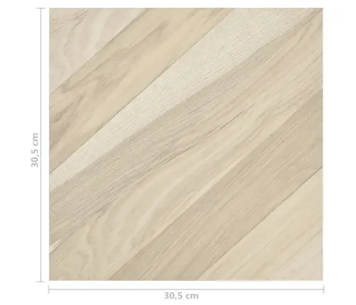 Grīdas Flīzes, 55 Gab., Pašlīmējošas, 5,11 M², Pvc, Bēšas Vidaxl