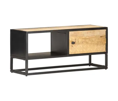 Tv Spintelė, 90X30X40cm Neapdorotos Mango Medienos Masyvas