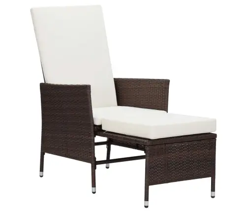 2-Daļīgs Dārza Atpūtas Mēbeļu Komplekts, Brūna Pe Rotangpalma Vidaxl