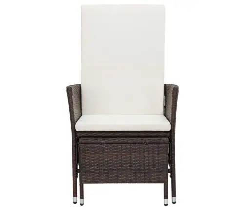 2-Daļīgs Dārza Atpūtas Mēbeļu Komplekts, Brūna Pe Rotangpalma Vidaxl