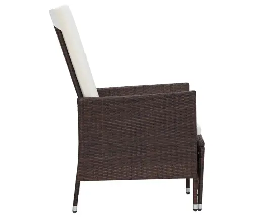 2-Daļīgs Dārza Atpūtas Mēbeļu Komplekts, Brūna Pe Rotangpalma Vidaxl