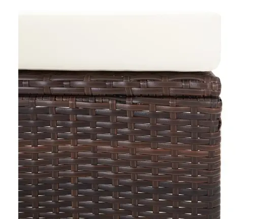 2-Daļīgs Dārza Atpūtas Mēbeļu Komplekts, Brūna Pe Rotangpalma Vidaxl