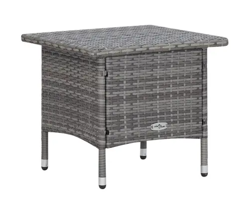 2-Daļīgs Dārza Atpūtas Mēbeļu Komplekts, Pelēka Pe Rotangpalma Vidaxl