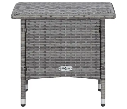 2-Daļīgs Dārza Atpūtas Mēbeļu Komplekts, Pelēka Pe Rotangpalma Vidaxl