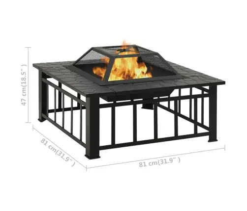 Aia Tulease Ahjuroobiga 81 X 81 X 47 Cm Xxl Teras