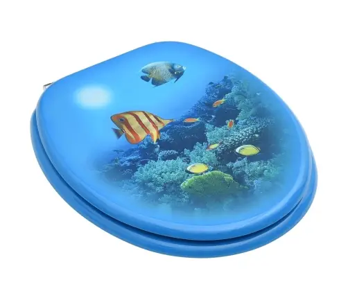 Tualetes Poda Sēdekļi Ar Vāku, 2 Gab., Jūras Dzelmes Dizains Vidaxl