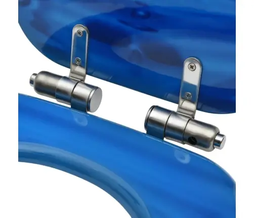 Wc Prill-Lauad Pehmelt Sulguva Kaanega 2 Tk Mdf Sinine Veetilk