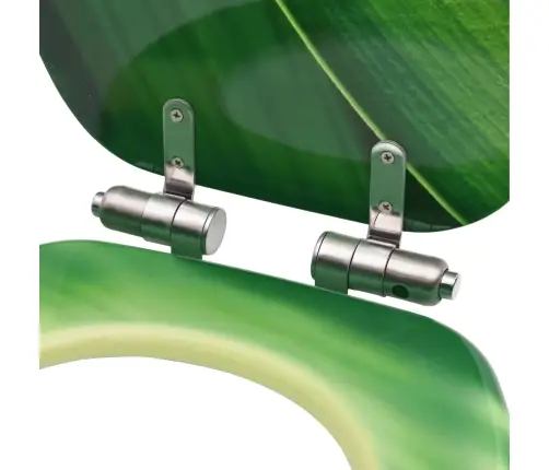 Tualetes Poda Sēdekļi Ar Vāku, 2 Gab., Zaļi, Ūdens Lāšu Dizains Vidaxl