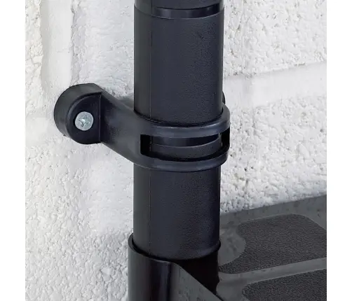 Lentyna Daiktams, 4 Aukštų, Juoda, 61X30,5X130cm Plastikas