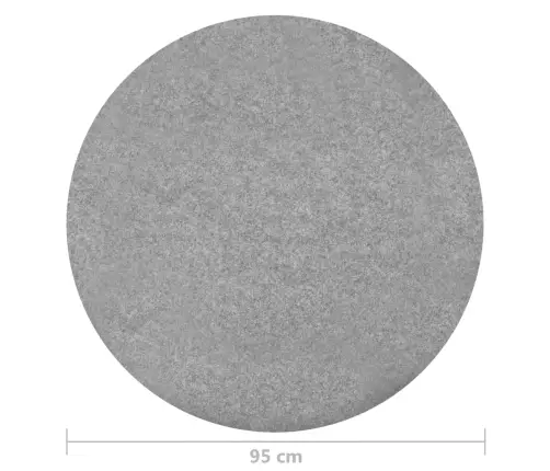 Mākslīgais Zālājs Ar Radzēm, 95 Cm, Pelēks, Apaļš Vidaxl