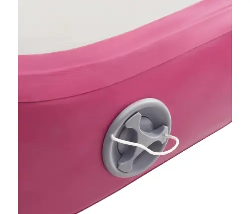 Piepūšams Vingrošanas Paklājs Ar Pumpi, 400X100X15 Cm, Rozā Pvc Vidaxl