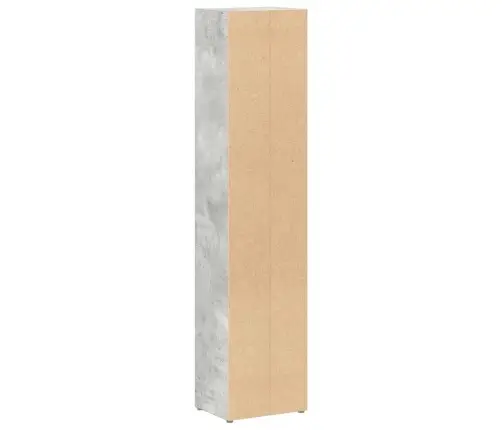 Cd Plaukti, 2 Gab., 21X16X93,5 Cm, Betona Pelēki, Skaidu Plātne Vidaxl