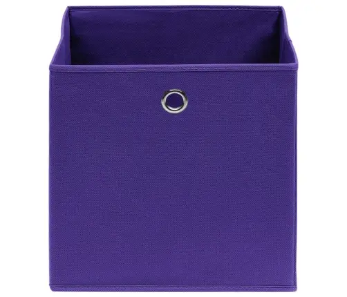 Daiktadėžės, 10Vnt., Violetinės, 28X28X28cm Neaustinis Audinys