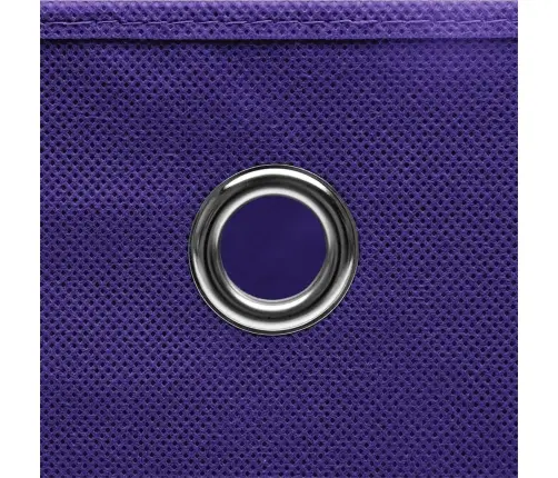 Daiktadėžės, 10Vnt., Violetinės, 28X28X28cm Neaustinis Audinys